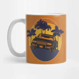 Classic Car Sunset Mug